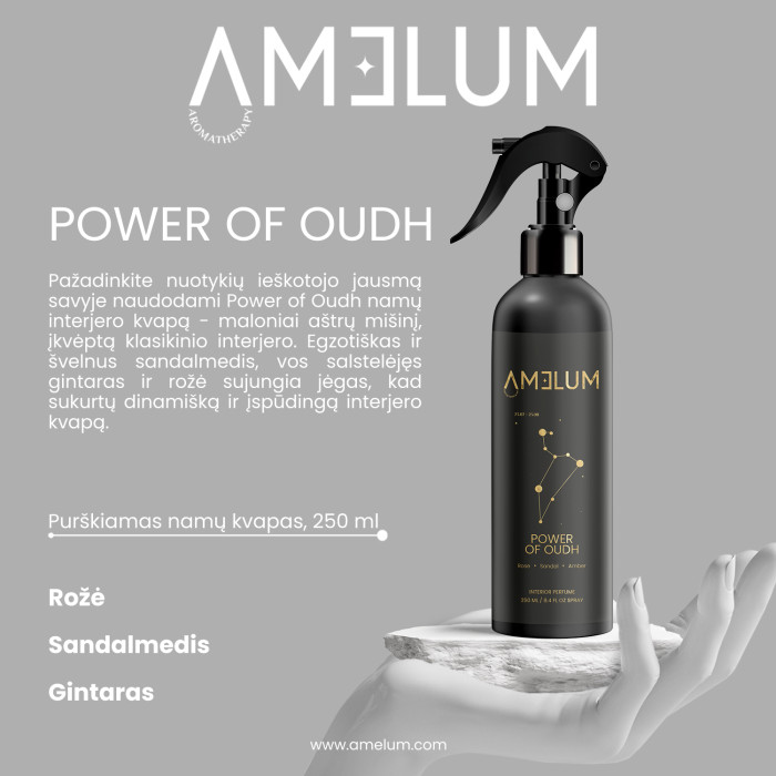 AMELUM Power of Oudh purškiamas namų kvapas 