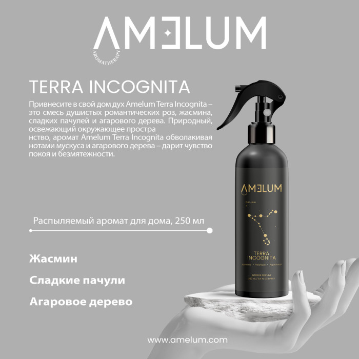 AMELUM Terra Incognita распыляемый аромат для дома 